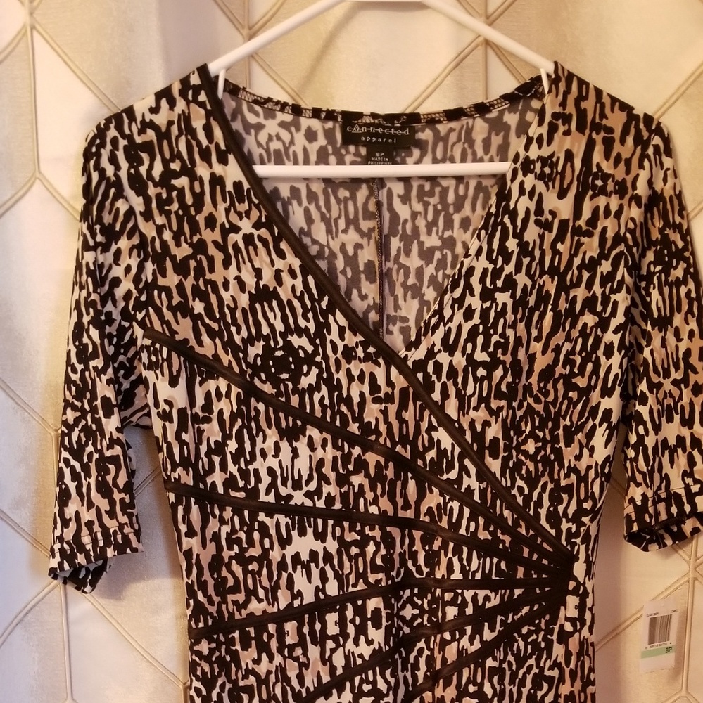 Connected Apparel fitted dress